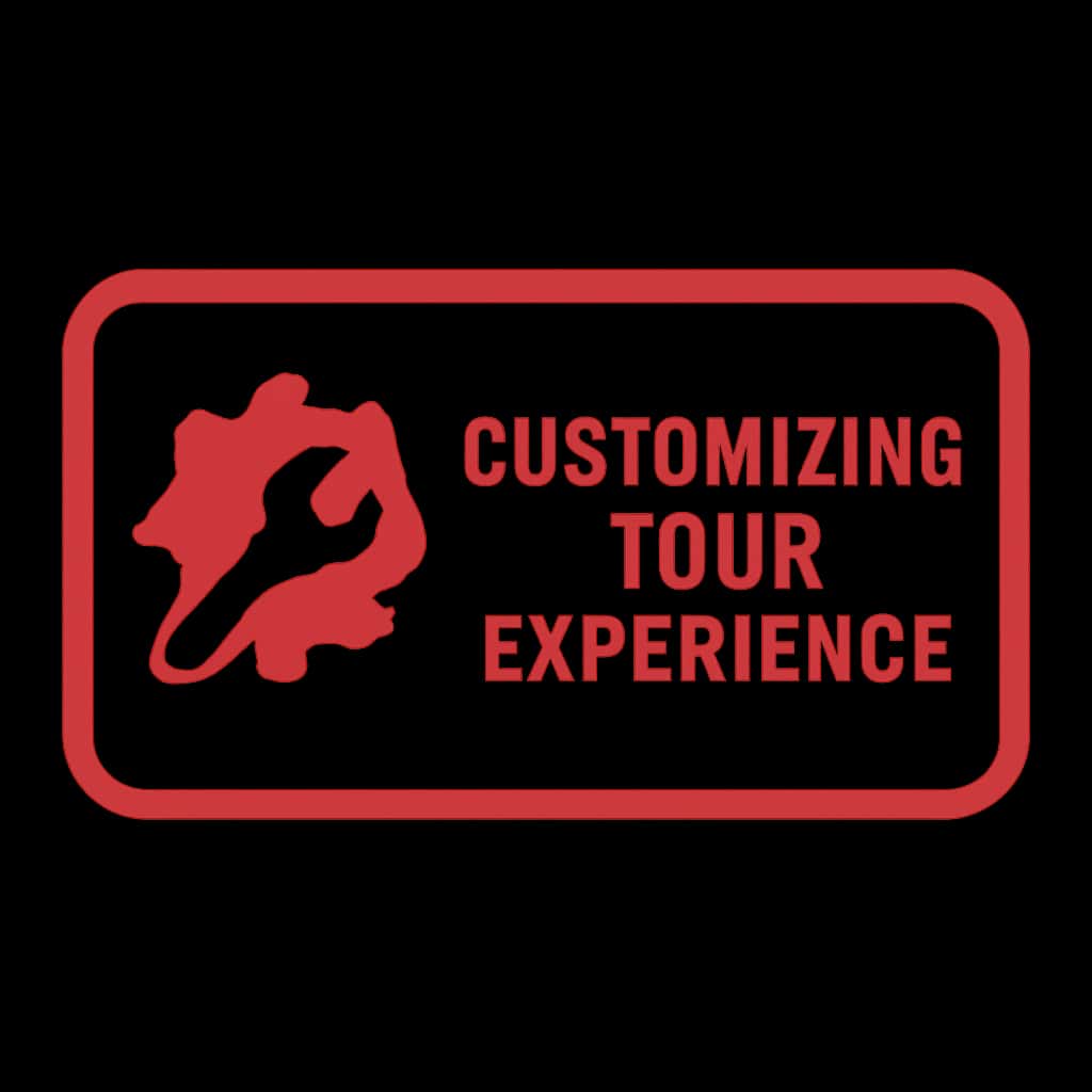 A simple badge design showing the essence of customizing Spincrush experiences.