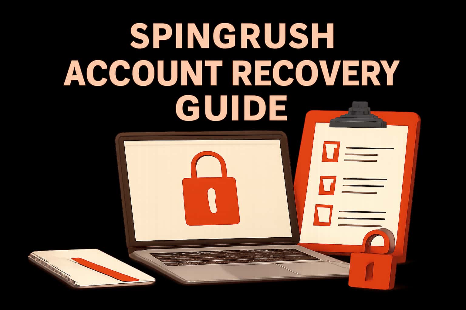 An informative visual representation of the Spincrush Account Recovery process.
