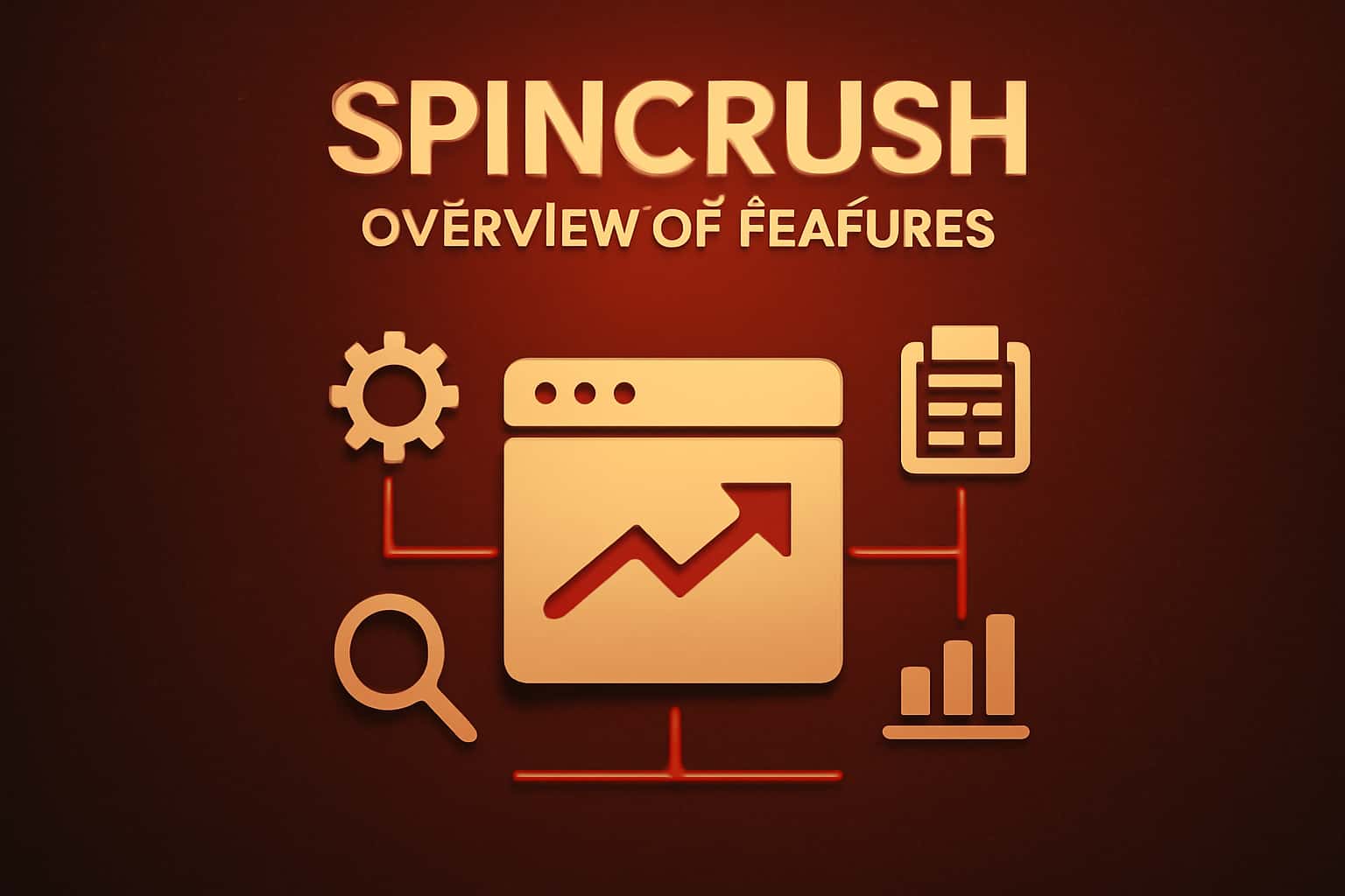 A visual representation of the Spincrush features overview.