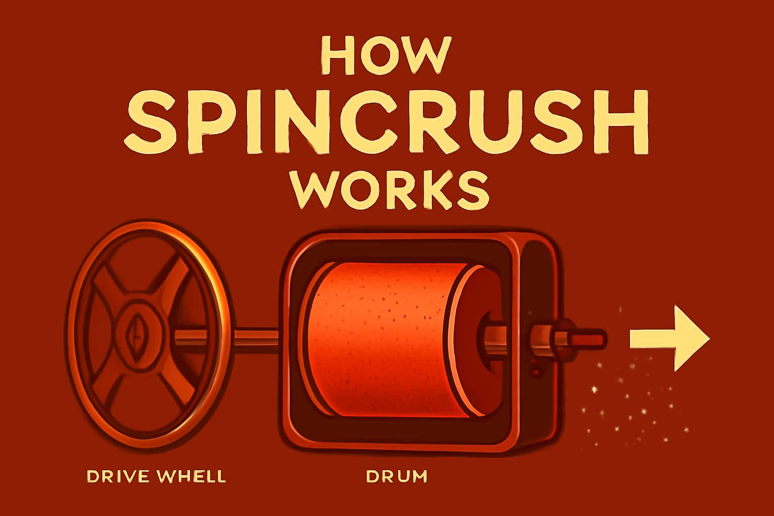 An informative visual representation of the Spincrush platform, showcasing its functionality.