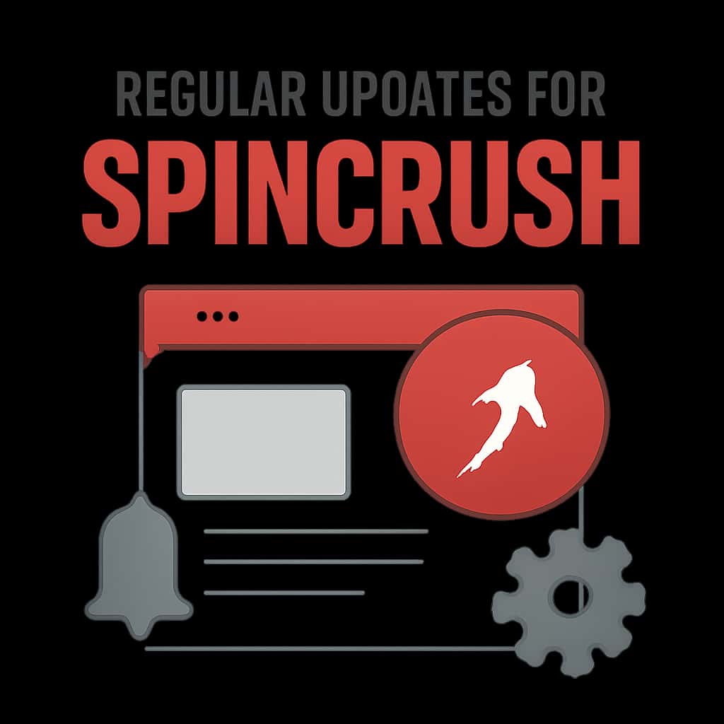 Diagram illustrating the process of updating Spincrush.