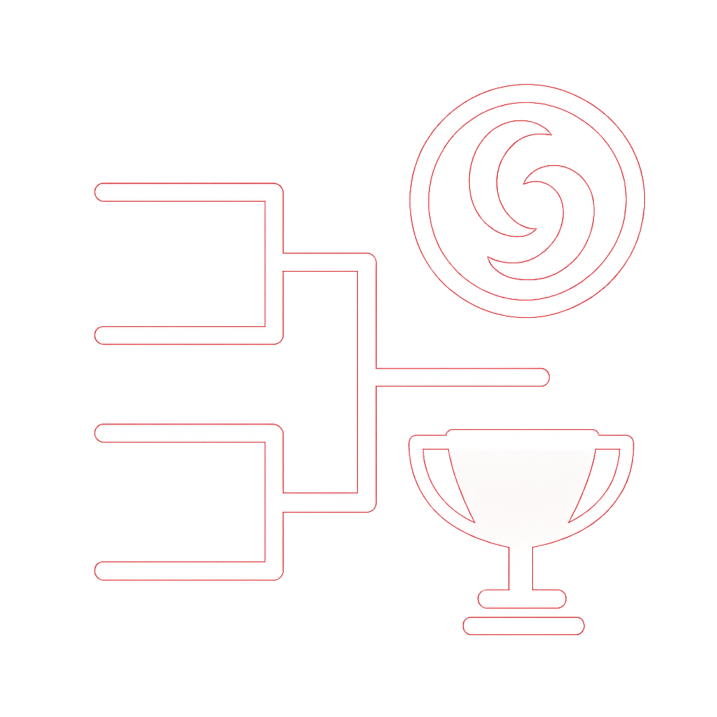 Badge concept symbolizing usability testing for Spincrush.