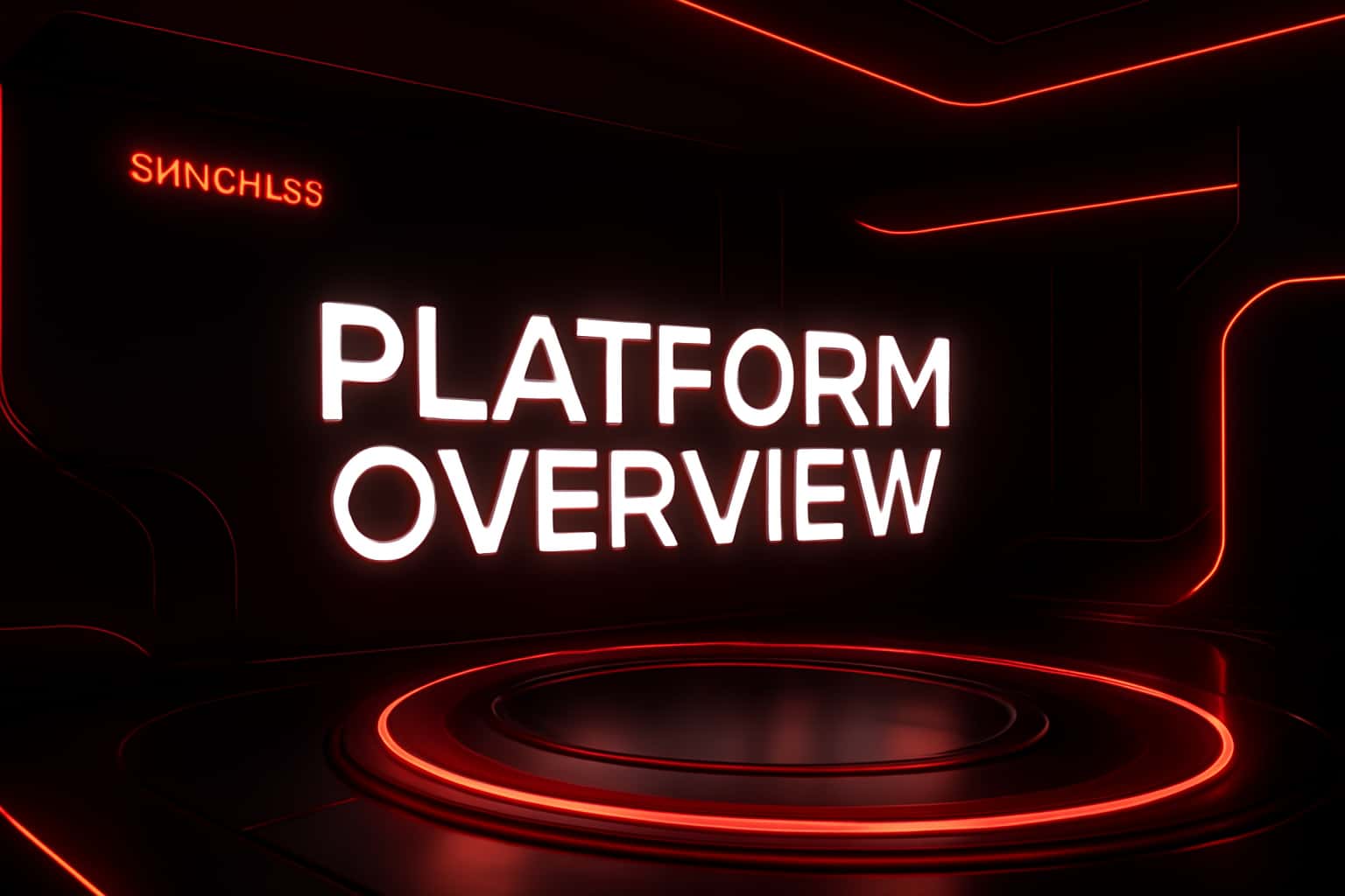 Futuristic landing page design.