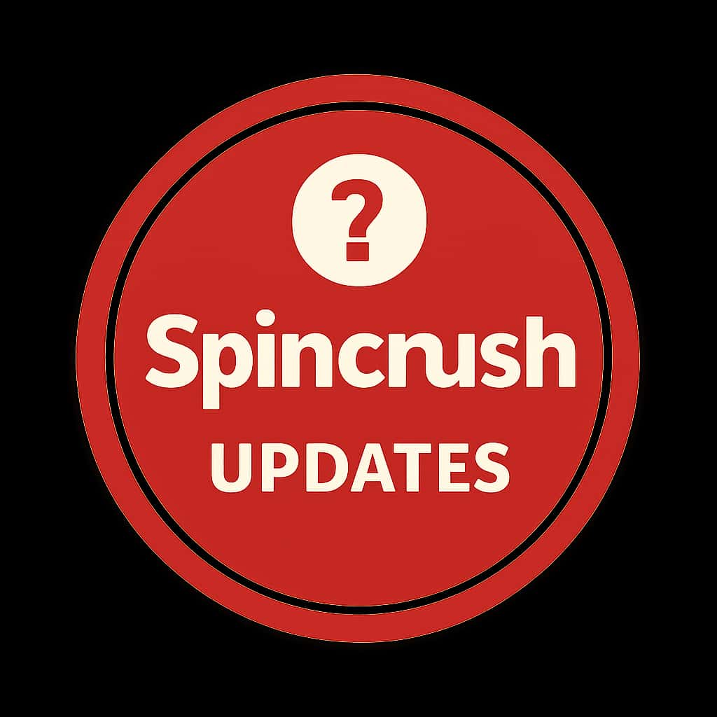 An icon representing All Spincrush Updates, prominently displaying the text 'Spincrush' in a professional design.